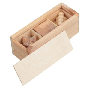 eco friendly 3 piece brain teaser puzzle set
