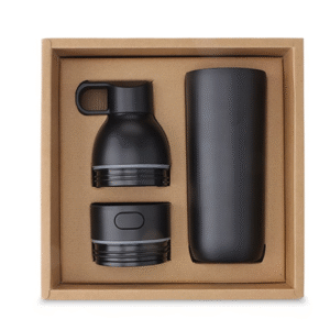modular hydration set – 2 in 1 bottle & tumbler (black)