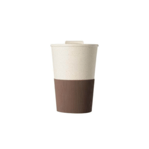 reusable wheat straw cup – 350 ml (brown)