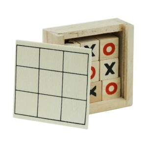 Eco-Friendly Wood Tic Tac Toe Game Set