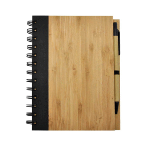 bamboo notebook with pen – eco stationery