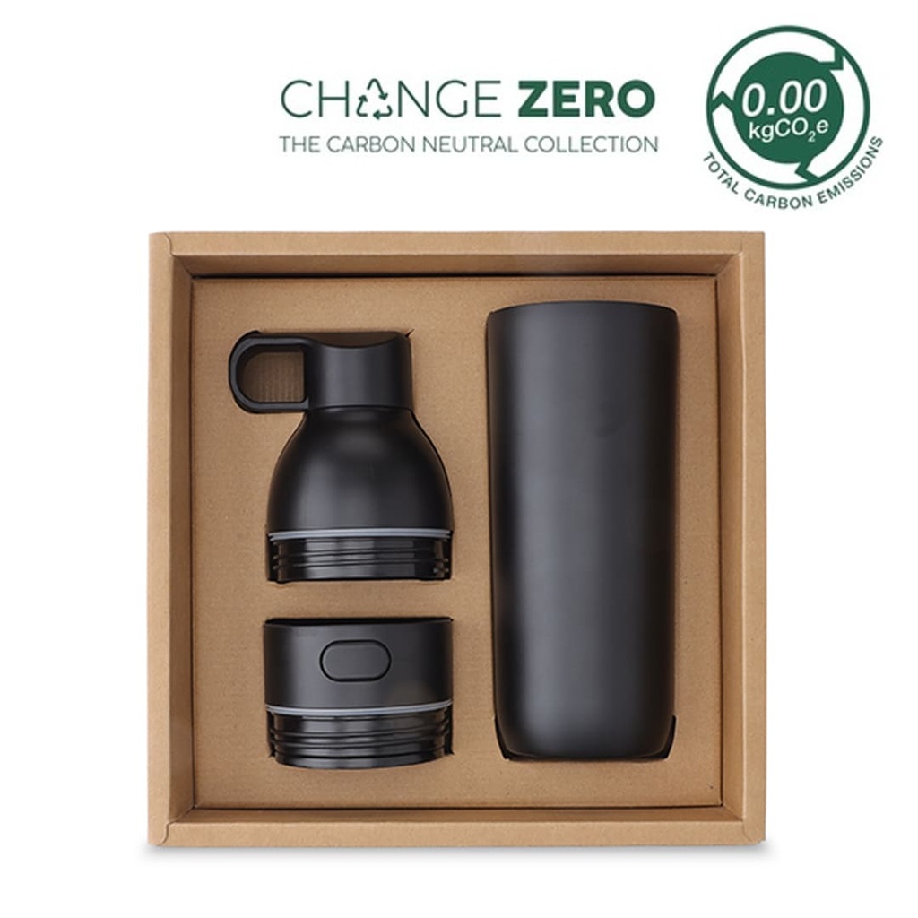DWHL 3206 RUVO CHANGE ZERO 2 In 1 Modular Hydration Gift Set Black