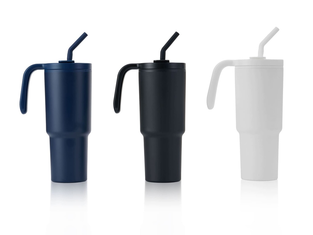 FORZA 360 Hans Larsen Recycled Stainless Steel PP Tumbler With 360 Branding Navy Blue 2