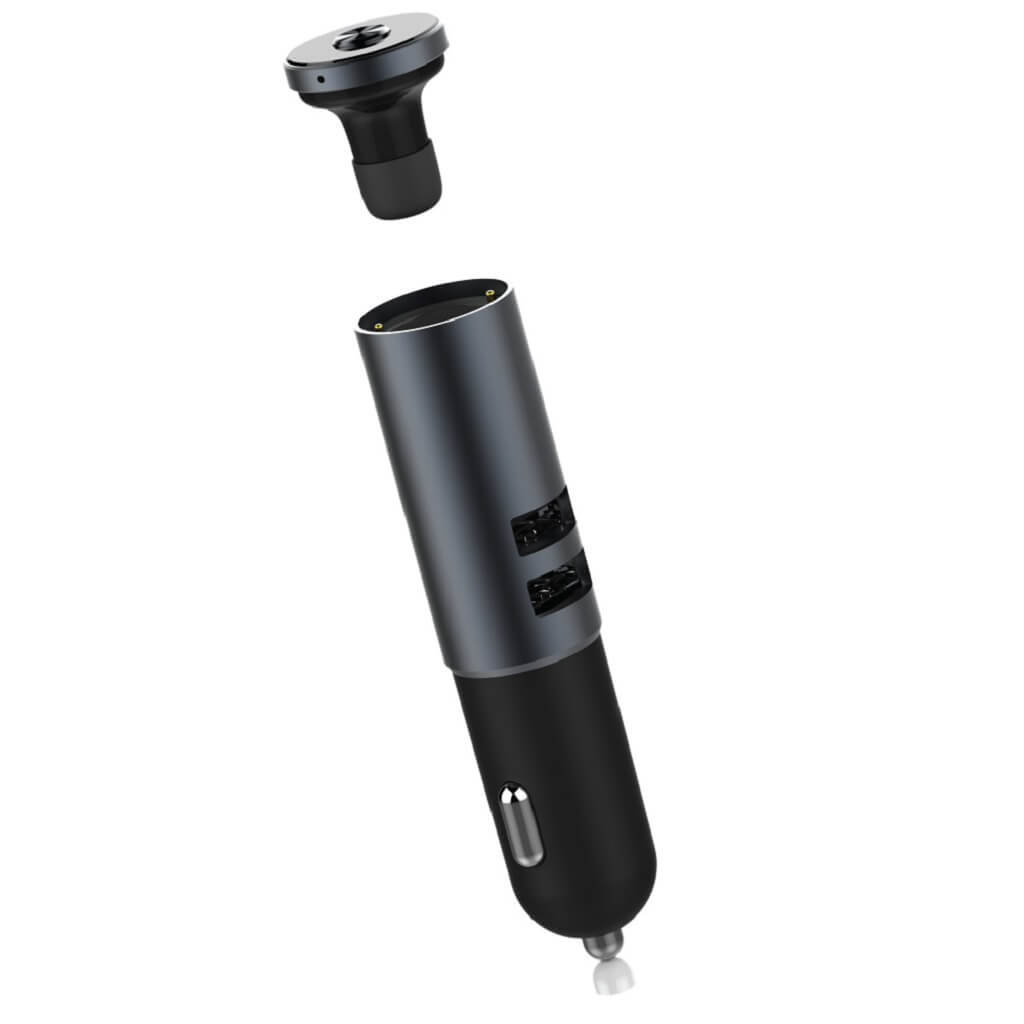 ITCC 701 FYCAR @memorii Car Charger With Bluetooth Earbud